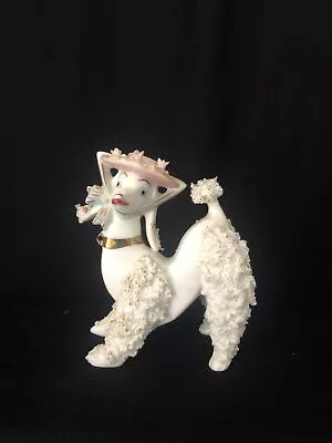 Vintage Arnart Creation Japan Ceramic Spaghetti Poodle Figurine 1950s Kitsch • $14.99