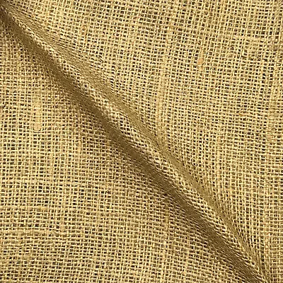 10oz Hessian Woven Natural Fabric Textured Burlap Jute Sack Cloth Upholstery 72  • £9.99