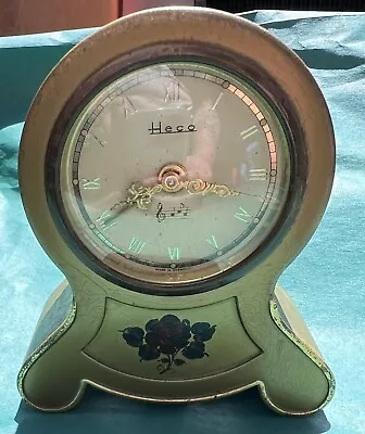 Vintage HECO Clock/Alarm/Music Box ‘Brahms Waltz’  Working! • $25