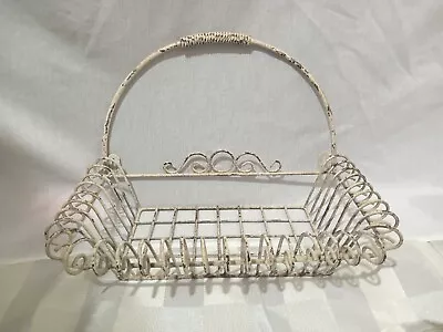 Vintage Rustic Home Decor Wire Basket For Shelf Wall Hanging  • $15.99