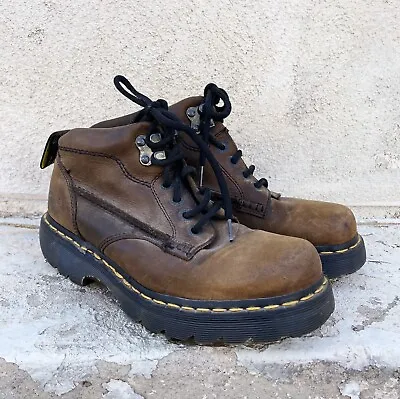 Vintage 90s Dr. Doc Martens 8A19 Air Wair Made In England Peanut Boot Size 7 • $90