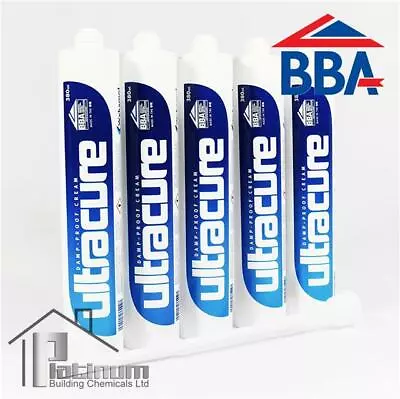 5 X ULTRACURE Damp Proof Injection Cream | DPC Course Rising Damp Treatment • £43.50