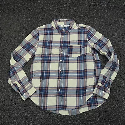 H&M Shirt Womens Size 6 Blue & White Plaid Button Up Long Sleeve Casual Ladies • $17.99