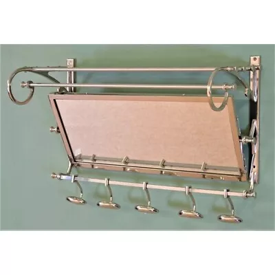 FRENCH MODERN COATRACK Mirror Luggage Rack Train Wall Mounted Rack With Mirror • $269.10