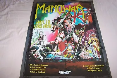 Manowar Hail To England / Childrom Of Bodom Alexi Laixo Poster 75x55 Cm • $37.99