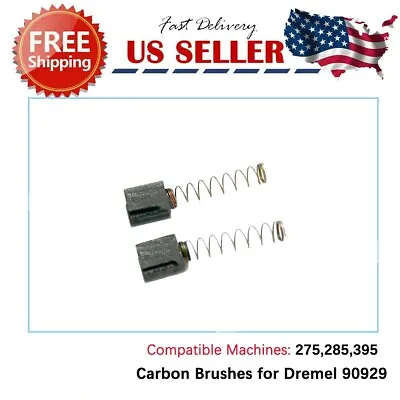 1 Pair DREMEL CARBON MOTOR BRUSHES 90929 For ROTARY TOOLS 395 Type 1&2 Only • $6.99