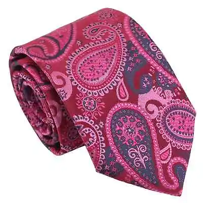 Mens Modern Style Classic Tie Paisley Bohemian Formal Wedding Necktie By DQT • £14.49