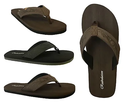 New MEN TRIBAL Tattoo Sandals Flip Flop Size 7-13 Beach Gym.. ( 585 M ) • $9.78