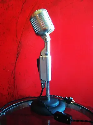 £442.11 • Buy Vintage 1952 Shure 55S Dynamic Cardioid Microphone Custom LED Lamp Light Elvis