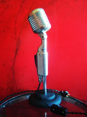 Vintage 1952 Shure 55S Dynamic Cardioid Microphone Custom LED Lamp Light Elvis • $445