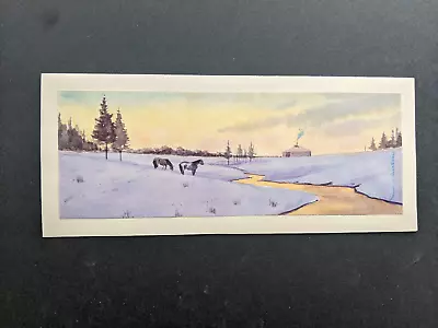 Mongolian Watercolor Landscape #4 • $10