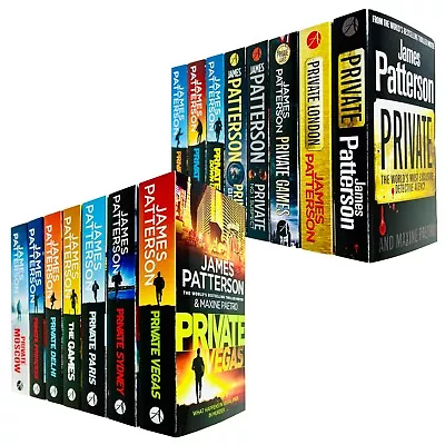 £45.90 • Buy James Patterson Private Series  Books 1 - 15 Collection Set Private,London,Games