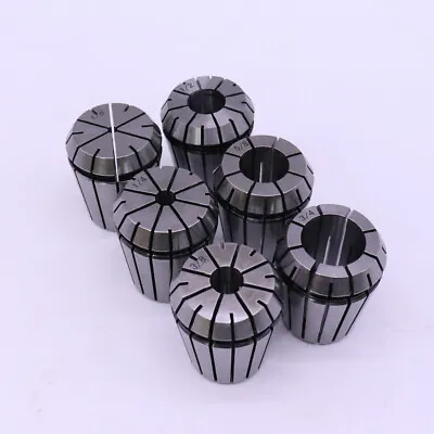  6 Pcs Spring Collet Chuck For Milling Lathe Tool Tapping Mohs Clips Clamp • £29.75