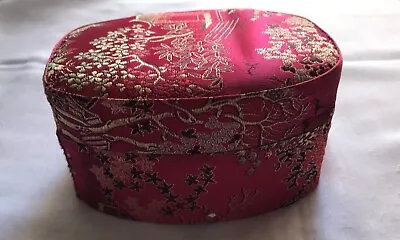 Vintage Oval Oriental Jewelry Box • $19.99