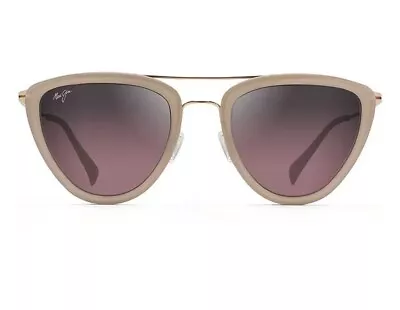 New Maui Jim Hunakai Milking Almond - Gold Maui Gradient Polarized Sunglasses • $190