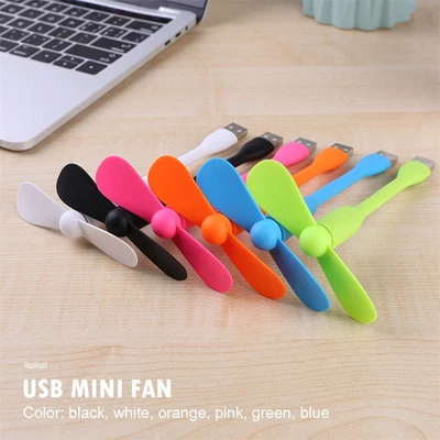 $8.80 • Buy For Power Bank Portable Flexible Phone Fan USB Fan Mini Mobile Phone Cooler
