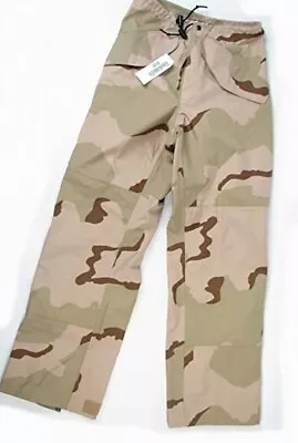 U.S. Armed Forces Gore-Tex Pants W/Pullstring Waist - Desert Camo • $73.15