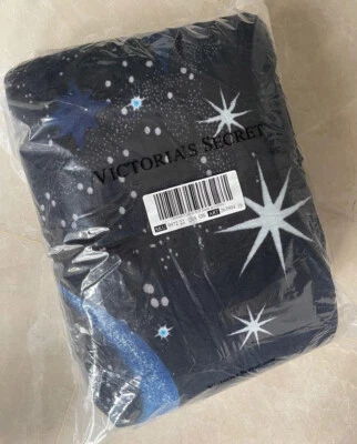 $11.25 • Buy NEW Victoria's Secret Sherpa Blanket 2021 Plush Fleece Celestial Stars VS Throw