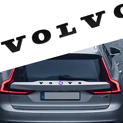 1PC Rear Trunk Lid Letter Badge Nameplate Emblem Sport Fit For Volvo Matte Black • $21.99