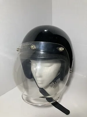 Vintage AMA Ridding Mini Bike Motorcycle Moped Helmet  *supervisor Shield￼* • $27.50