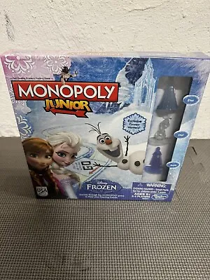 Monopoly Junior Disney Frozen Edition Board Game Elsa Anna Olaf Complete Set • $18