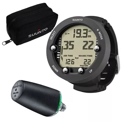 Suunto Vyper Novo  Computer W/ Tank Pressure Transmitter Soft Bag-Graphite • $879.75