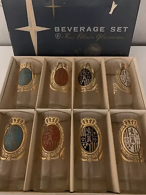 Antique Official Federal Glass Company Beverage Set Of 8 • $75