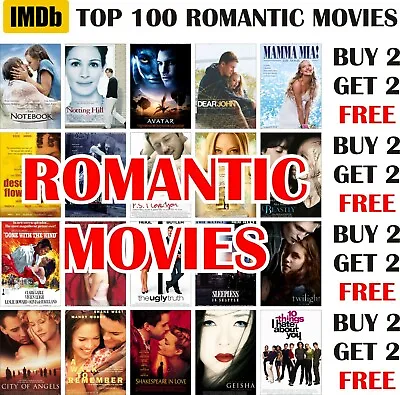 £3.99 • Buy IMDb Top 100 Romantic Movies Posters A4 A3 Size BUY 2 GET 2 FREE (pt22)