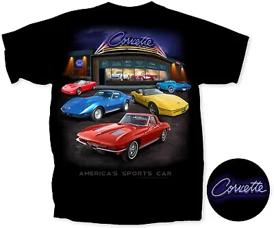 Joe Blow T's Chevy Corvette Showroom T-Shirt America's Sports Car C1 C2 C3 C4 C5 • $24.99