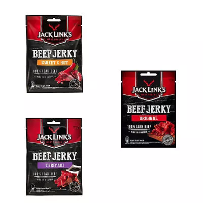 Jack Links Beef Jerky Teriyaki 25 G In 3 Great Flavors • £22.11