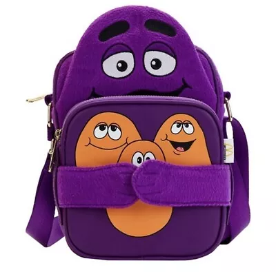 NEW WITH TAGS!!! Loungefly McDonald's Grimace Cosplay Crossbody Bag • $105