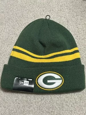 Green Bay Packers Football Winter Hat Cap NWT Adult One Size New Era • $9.99