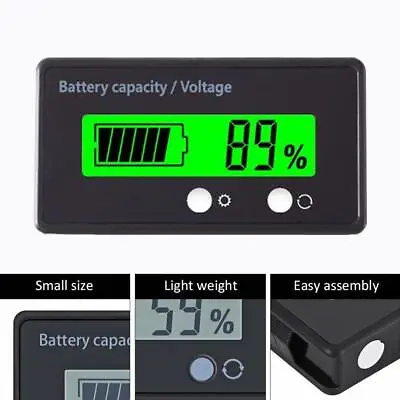 LCD Display Battery Capacity Indicator Digital Voltmeter Voltage Monitor • $3.67