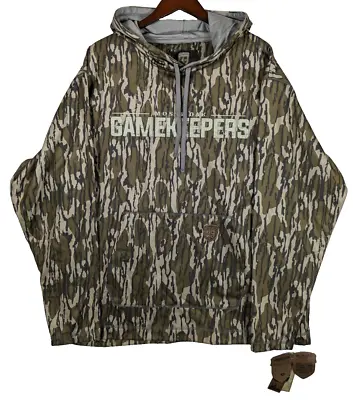 Mossy Oak Gamekeeper High Performance Canopy Hoodie Bottomland Camo Men 3XL NEW • $52