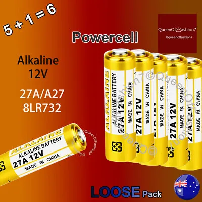 6 X 27A 12V MN27 L828 A27 V27GA(5+1)LOOSE AlkalineGarage Car Alarm Battery 🇦🇺 • $5.97