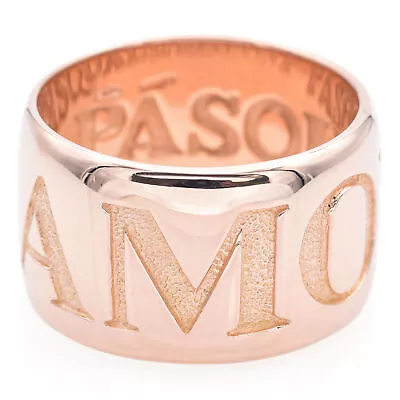 Pasquale Bruni 18K Rose Gold Amore 12 Mm Medium Band Ring Size 7.25 + Box • $1295