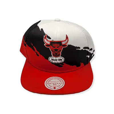 Mitchell & Ness Chicago Bulls Paintbrush Adjustable Snapback Hat Cap • $38.99