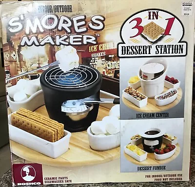 S’mores Maker Indoor Outdoor 8 Peice Ceramic Set New • $20