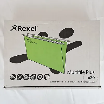 £9.99 • Buy Rexel A4 Suspension Files With Tabs & Inserts For Filing Cabinets, 15mm 20 PACK