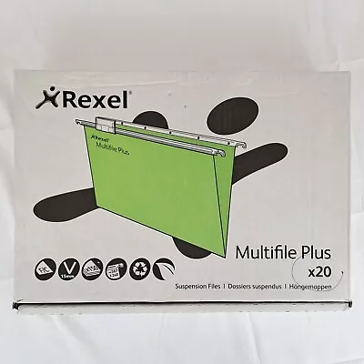 £9.99 • Buy Rexel A4 Suspension Files With Tabs & Inserts For Filing Cabinets, 15mm 20 PACK