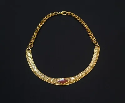 Metropolitan Museum Of Art Brass Plate Necklace • $100
