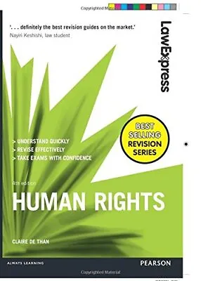 Law Express: Human Rights: Uk Edition (Law Express)Claire De Th • £4.27