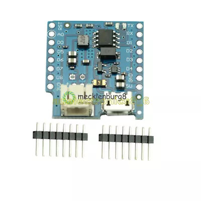 NEW Battery Shield For WeMos D1 Mini Single Lithium Battery Charging & Boost • $3.06