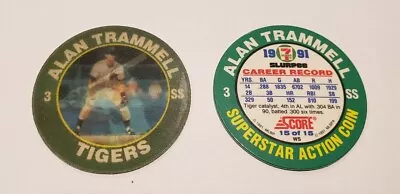 1991 7-11 Slurpee Mideast Coin #15 Alan Trammell - Tigers • $2.99