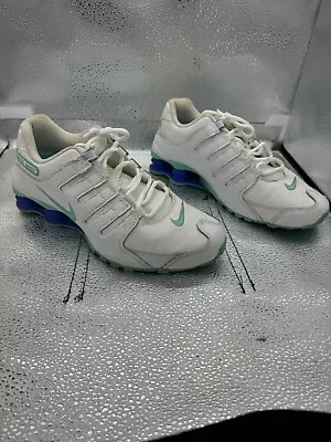 Nike Women's Shox NZ SL 636088-144 White / Turquoise Size 9 • $44.99