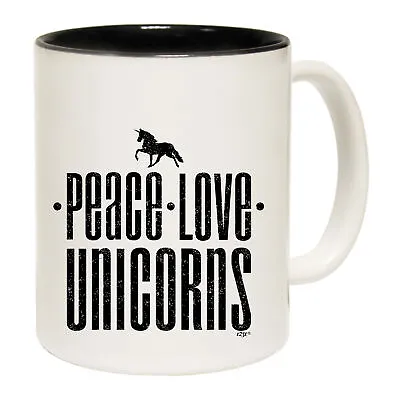 $19.95 • Buy Peace Love Unicorn - Gift Funny Mugs Novelty Coffee Mug