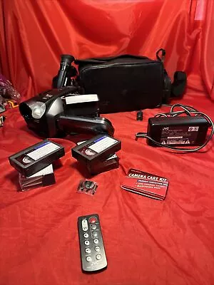 JVC VHS-C VHS Analog Camcorder Video Camera Transfer Bundle Remote • $24.99