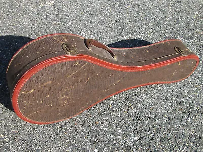 ORIGINAL Vintage 1940s-50s Harmony & Kay USA Mandolin A BODY BROWN GATOR CASE • $59.99