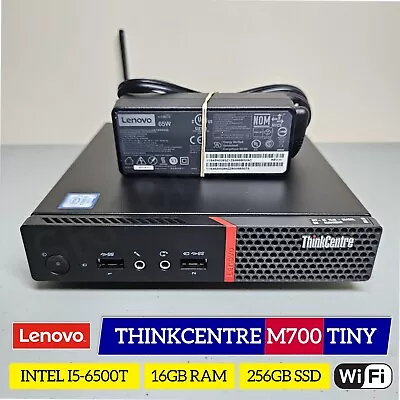 Lenovo ThinkCentre M700 Tiny PC I5-6500T 16GB 256GB SSD Win 11 Pro WIFI • $109.99