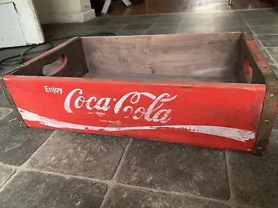 Coca Cola Vintage Style Wooden Soda Crate • £24